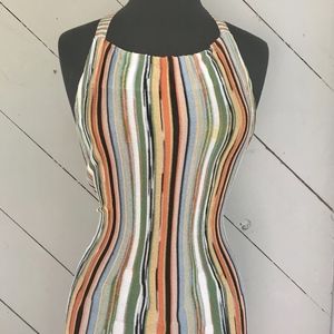 Vintage Missoni Stripe Halter Dress